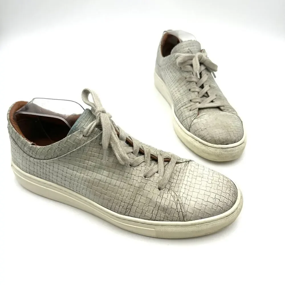 AQUATALIA men's fashion sneakers gray leather SIZE 10.5